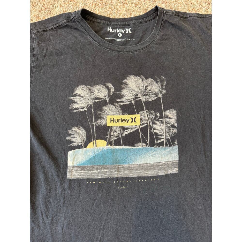 HURLEY Men's T-shirt size Large, Black - Picture 3 of 6